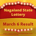 Nagaland State Lottery Result Today